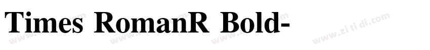 Times RomanR Bold字体转换